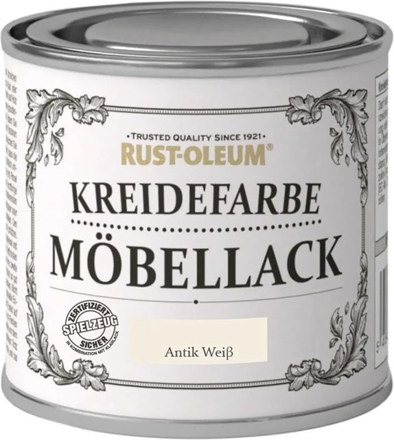 Rust-Oleum Kreidefarbe Möbellack Antikweiß Matt 125 ml - Bild 1