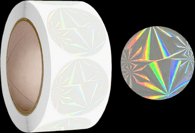Transparente Laser-Schneeflockenfolie als selbstklebende Siegel und Aufkleber für Geschenkboxen, Pakete und Hochzeits-Einladungen - Bild 1