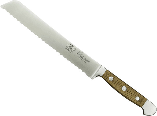 Güde Brotmesser Alpha aus Edelstahl mit Fasseiche in Braun, Klingenlänge: 21 cm - Bild 1