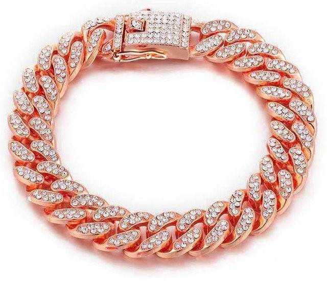 Goldkette, Diamant-Design, 70 cm, Unisex - Bild 1