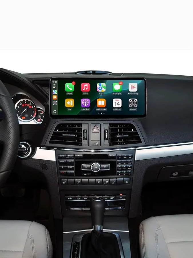 BONROAD 12,3 Zoll 2K Multimedia Autoradio mit kabellosem CarPlay, Android Auto und GPS Navigation für Mercedes Benz E Klasse W207 A207 C207 (2009-2016), Schwarz - Bild 4