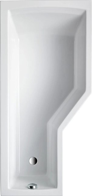 Asymmetrische OTTOFOND Badewanne Cello aus Acryl in Weiss, B/T/H: 80 x 170 x 45 cm - Bild 1