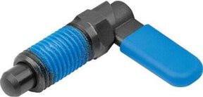 KIPP Sperrriegel M16x1,5 Ø 6mm Form CP Kappe aus Stahl in Blaugrau ohne Mutter - Bild 1