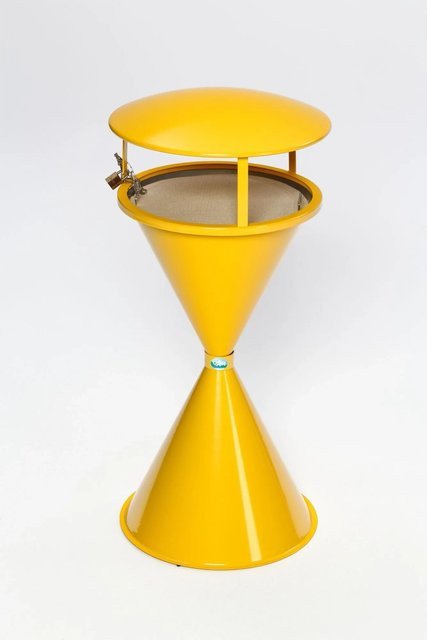 PROREGAL Dach für klassischen Standascher aus Stahlblech, Gelb, H x B x T: 22,5 x 44 x 44 cm - Bild 1