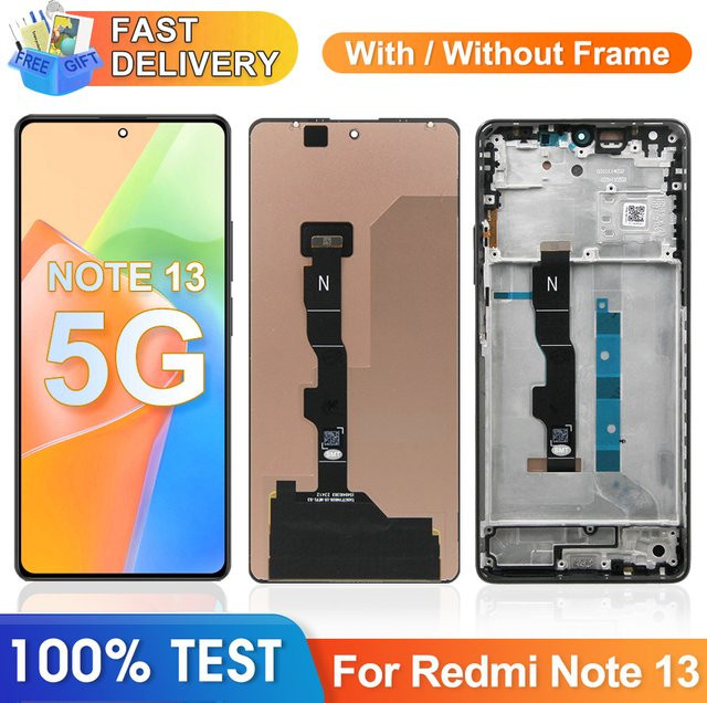 Xiaomi Redmi Note 13 5G Bildschirmbaugruppe mit LCD-Display und Touchscreen inklusive Rahmenersatz - Bild 1