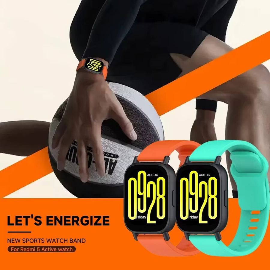 Xiaomi Uhrenarmband und Hülle, Silikon, Schwarz, Redmi Watch 5 Active/Lite - Bild 3