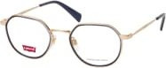 Levi's LV 1069 LKS Korrektionsbrille, Vollrand, Rund, Gold, Metall, Damen - Bild 1