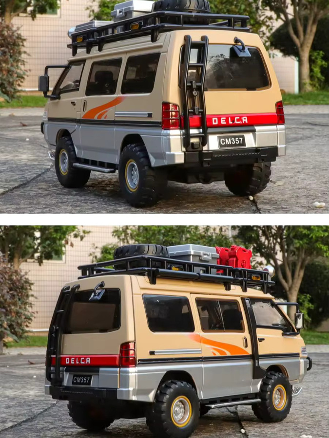 Maisto Delica L300 Allrad-Geländewagen-MPV, Modellauto, 1:24, mit Licht und Sound - Bild 7