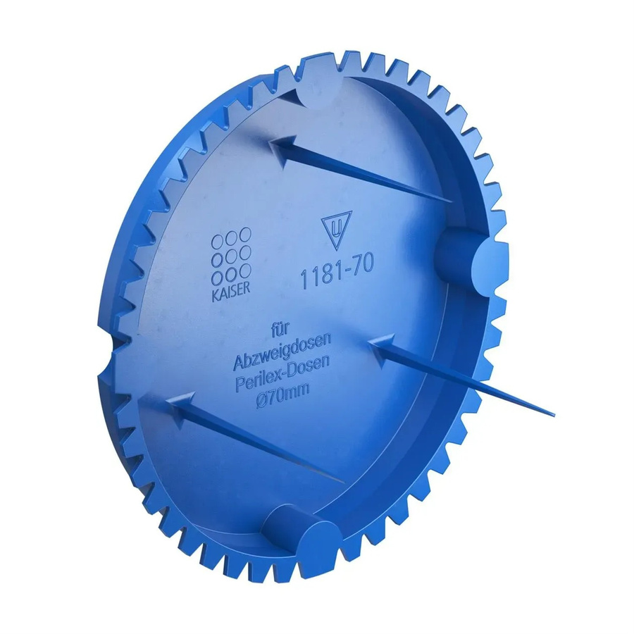 Kaiser Signaldeckel 1181-70 Blau aus Kunststoff, Durchmesser: 70 mm, Höhe: 20 mm - Bild 2