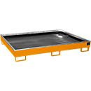 Bauer Südlohn Regalwanne RW 1800 PE mit PE-Einsatz aus Stahl, Gelborange, B/T/H: 131,5 x 102 x 25,5 cm - Bild 2