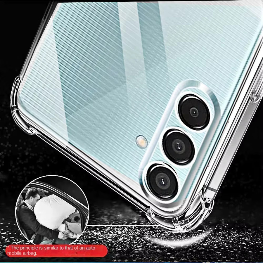 Transparentes Stoßfestes Handyhülle Cover für Samsung Galaxy M14 M15 F15 M33 M34 M35 M44 A14 M54 M55 C55 F55 5G - Bild 3