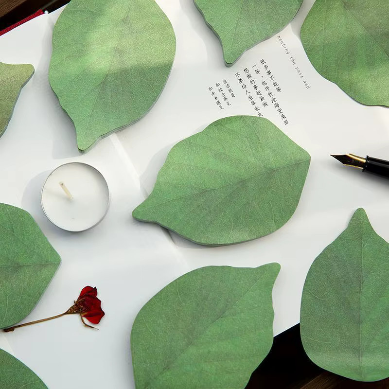 50 Stück Kreative Blatt-Aufkleber in Grün für DIY-Dekoration und Scrapbooking aus Papier - Bild 4