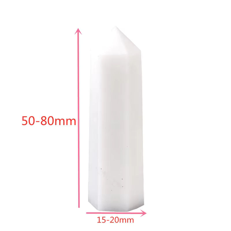 RYCRYSTAL Naturstein Kristall Obelisk aus weißem Marmor als Deko-Ornament für deine Wohnkultur - Bild 6