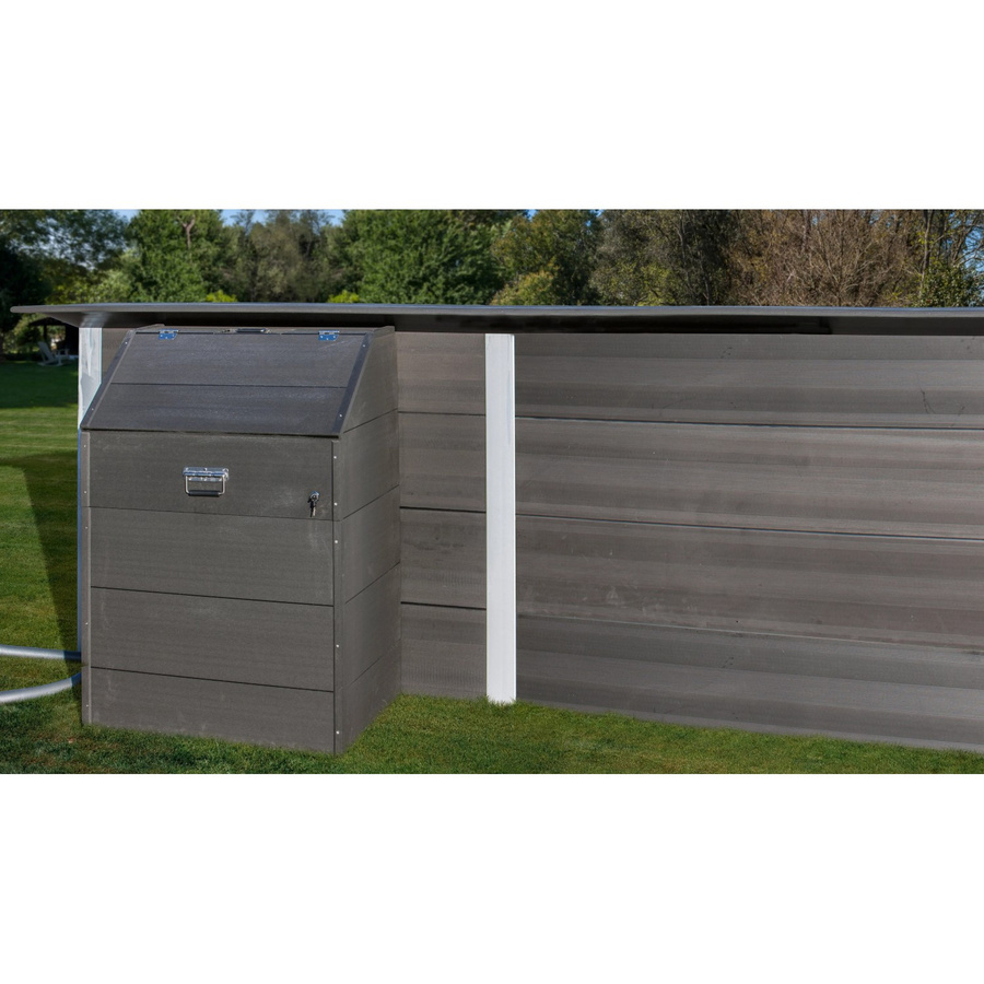 Gre Technikraum für Composite Pools Avantgarde in Anthrazit, Höhe: 124 cm - Bild 2