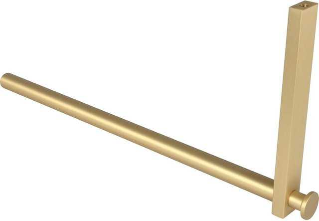Simausrom Kleiderstange Uvea L-Form in Gold Messing Matt Lackiert B: 32,0 cm, H: 15,0 cm, T: 3,2 cm - Bild 1