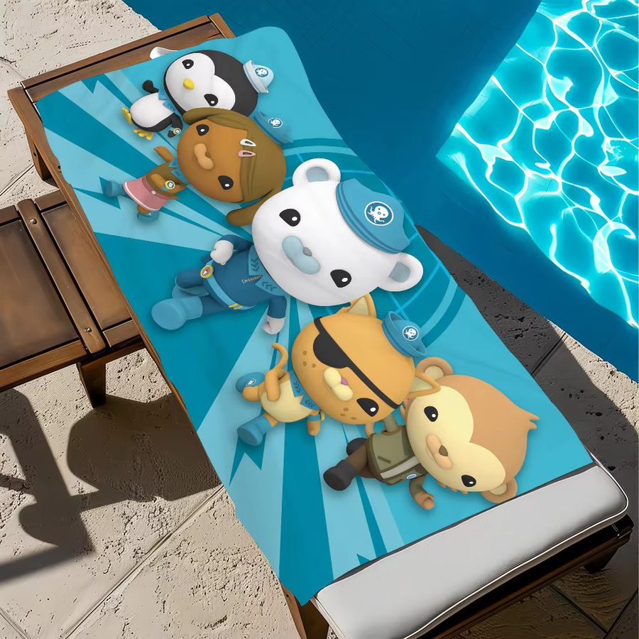 The O-Cotonauts Cartoon Strandtuch schnell trocknendes Handtuch für Sport und Reise - Bild 3
