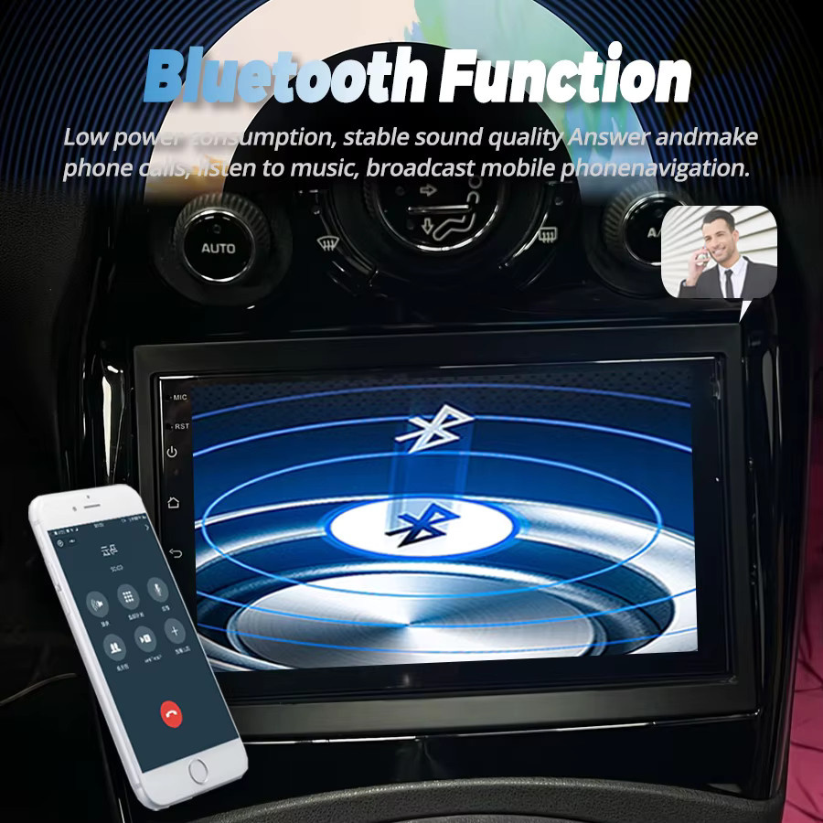 Jetalon Android 14 Multimedia Radio mit CarPlay, Android Auto, GPS und 4G für Citroen C3 Picasso in Schwarz - Bild 2