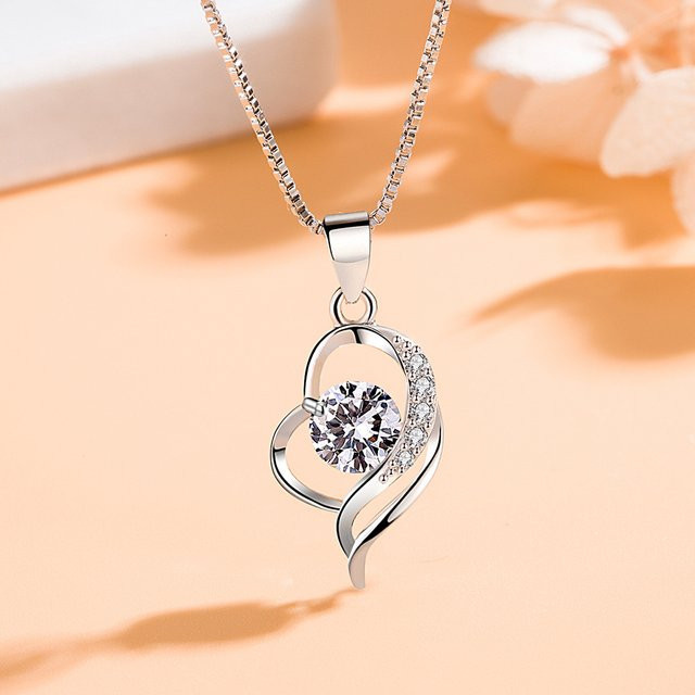 SAY Halskette 925 Silber, vergoldet, Zirkonia, Damen - Bild 1