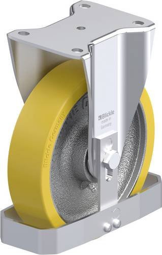 Blickle Stahlblech-Bockrolle BH-GTH 200K-FS mit 200mm Rad-Durchmesser und 900kg Tragfähigkeit - Bild 1