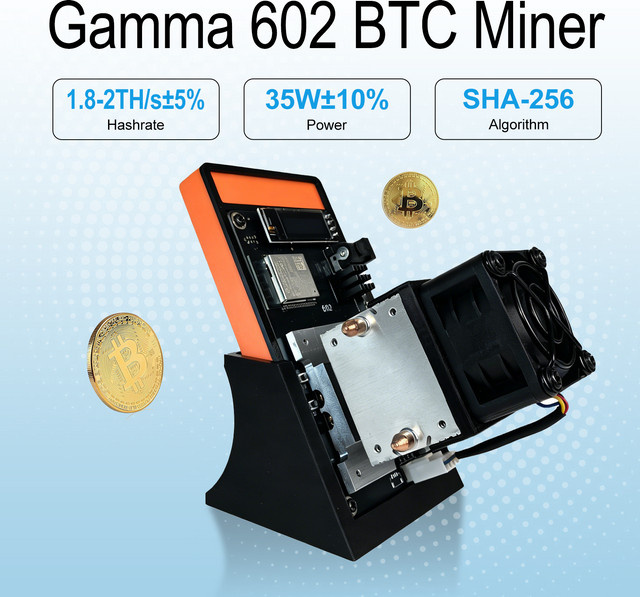 Bitaxe Gamma 601/602 Bitcoin Miner SHA-256 ASIC Heim-Mining-Computer mit 1,7 bis 1,8 TH/s und 35W - Bild 1