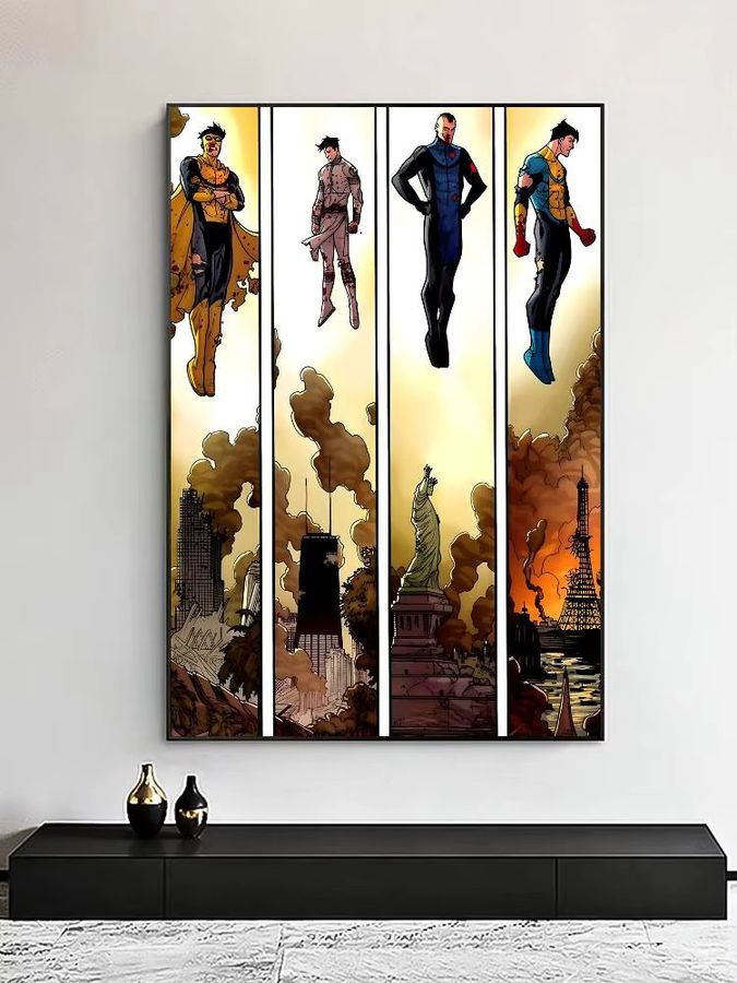 Wasserdichtes Cartoon-Poster I-InvincibleS als HD-Klebewand für deine ästhetische Dekoration in Wohnzimmer, Schlafzimmer oder Wohnheim - Bild 3