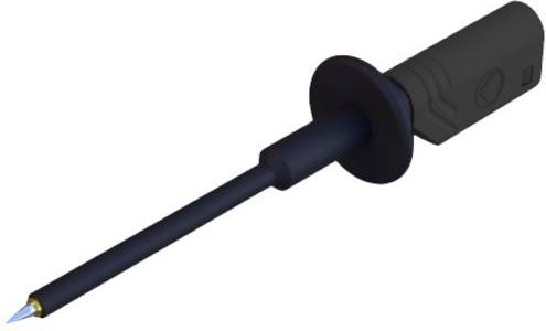 Hirschmann Test & Measurement PRUEF 1600 Au Sicherheits-Prüfspitze 975017700 mit 2mm Steckanschluss, CAT III 1000V, Schwarz - Bild 1