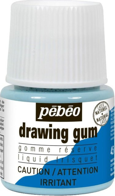 Pebeo Easy Peel Liquid Latex Masking Fluid Zeichengummi in Weiß für Aquarell- und Gouache-Malerei - Bild 1