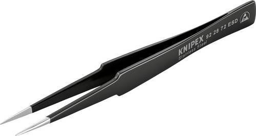Knipex 92 28 72 ESD Präzisionspinzette Super-spitz in Schwarz aus Edelstahl - Bild 1
