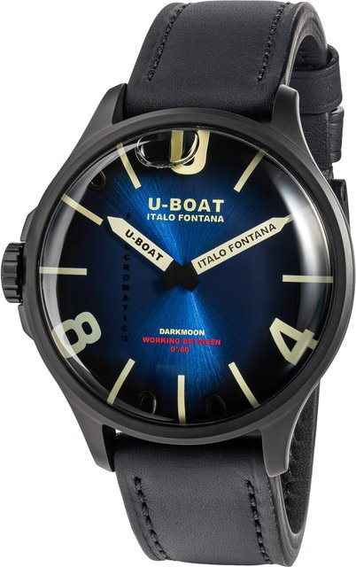 U-Boat Armbanduhr, Quarz, Edelstahl, 47 mm, Blau, Herren - Bild 1