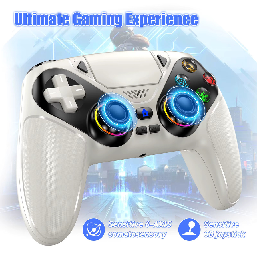 Turpow Kabelloser Gamepad Controller für PlayStation 5 mit Dual Sense Vibrationsprogrammierung und Turbo-Funktion - Bild 2