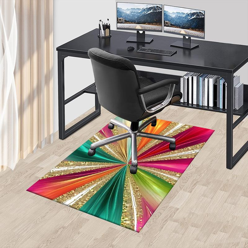 Yun2 Home Teppich Abstrakt Modern Multicolour Rutschfest Waschbar B/H: 60 x 90 cm - Bild 5