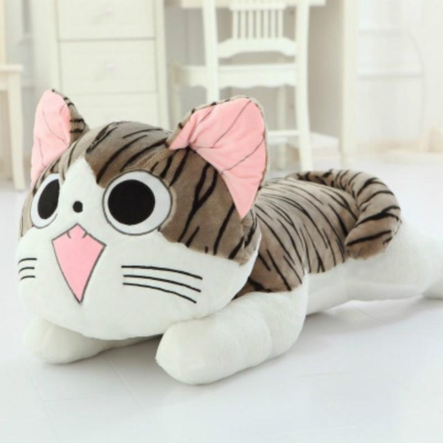 Global Toy Chi's Katze Stofftierpuppe, Käsekatze, 20 cm, 1-teiliges Set - Bild 1