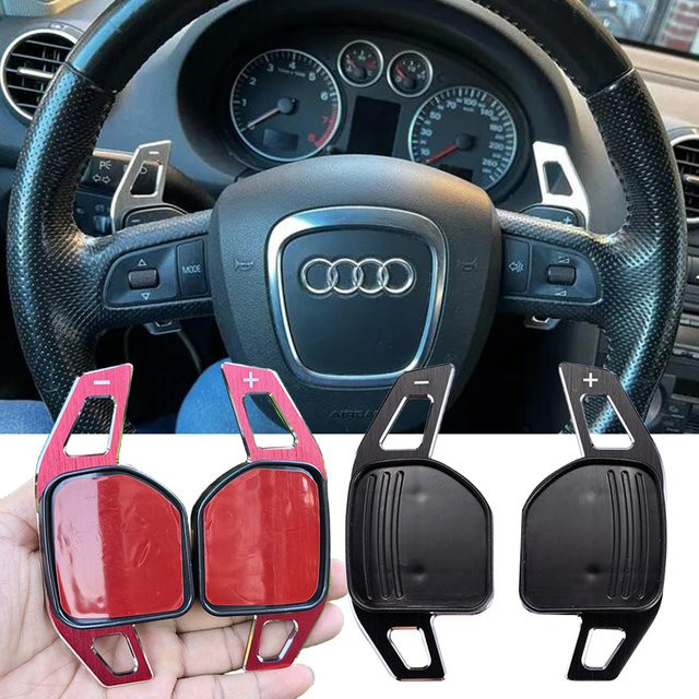 DSG Paddle Shifter Lenkradpaddel Verlängerung für Audi A3 8P, A4 B8, A5, A6 C6, Q5, S3, S6, TTS MK2 8J, R8 und Avant - Bild 1