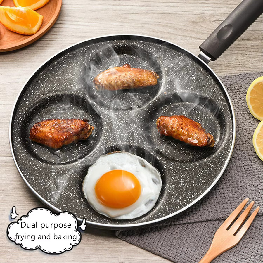 Zxyouping Antihaft Crepe-Pfanne mit Keramikbeschichtung in Schwarz, Durchmesser: 24,5 cm - Bild 4