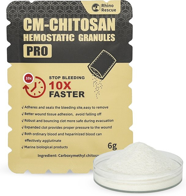 RHINO RESCUE Chitosan Blutstillendes Granulat 6g zur Wundversorgung - Bild 1