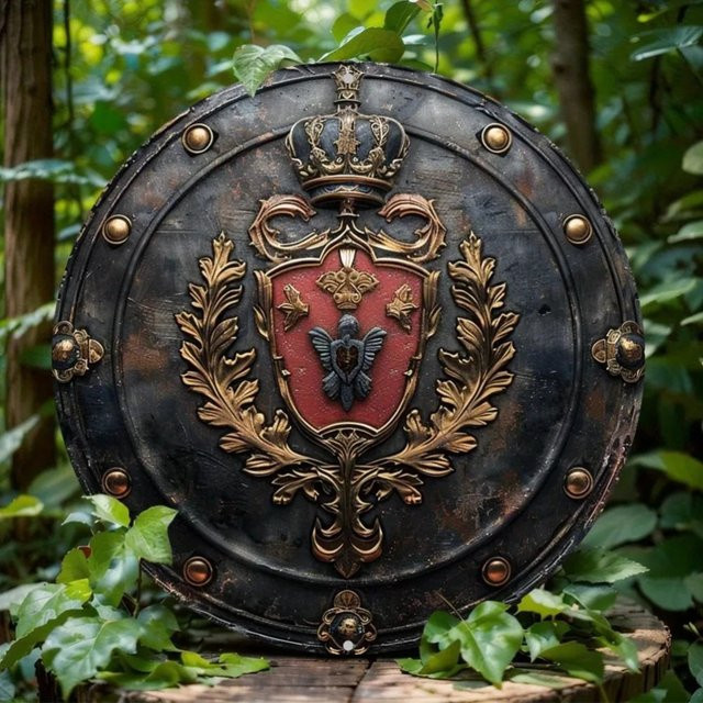 Runde Aluminium-Wandkunst von Royal Knight in Multicolour, geometrische Metalldekoration mit Durchmesser: 20 cm - Bild 1