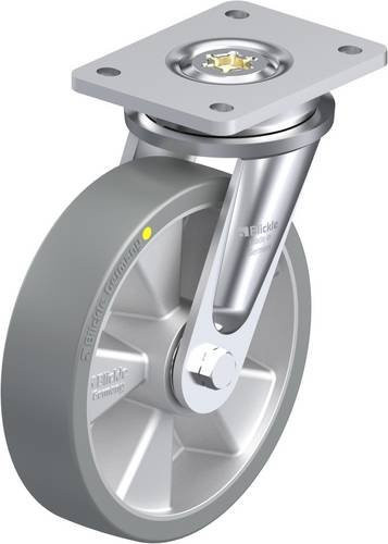 Blickle Lenkrolle LO-ALTH 200K-AS in Silber und Grau mit 200 mm Rad-Durchmesser und 800 kg Tragfähigkeit - Bild 1