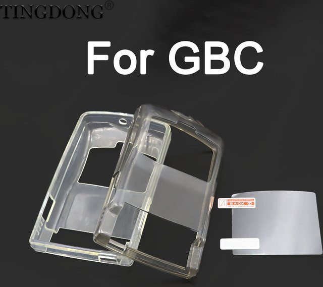 TingDong Transparente Schutzhülle aus TPU für GBC Game Controller inklusive Bildschirm-Schutzfolie - Bild 1
