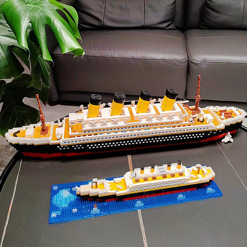 YUNBEIDI Titanic Schiffs-Mikro-Baustein-Set, 3D-Bootsmodell, Lernspielzeug - Bild 6