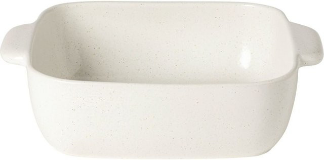 Costa Nova Quadratischer Auflauf Pacifica aus Steinzeug, Weiß, 4er Pack, B/T/H: 25,6 x 30,8 x 8,1 cm - Bild 1