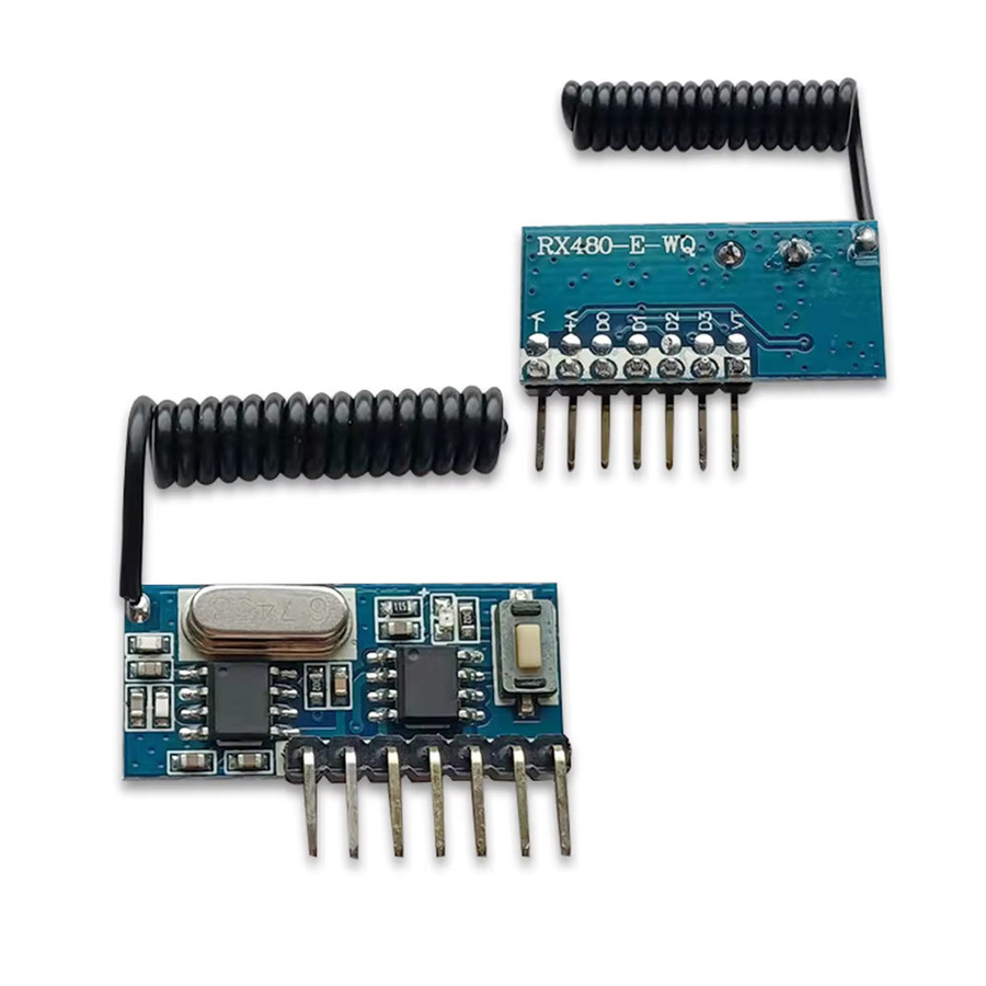 Aideepen 433 MHz RF-Fernbedienungsempfänger und RF-Relaisempfänger-Schaltmodul mit Jog- und Interlock-Funktion, Blau - Bild 3