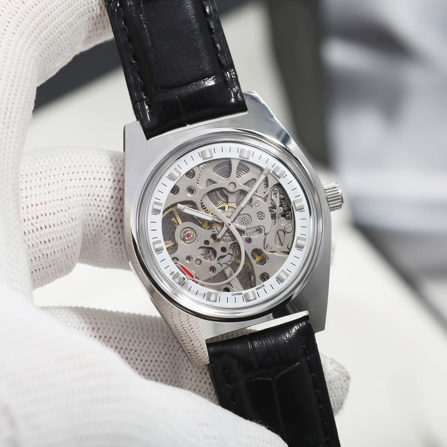 HEIMDALLR Analoguhr, Edelstahl, Leder, 36 mm, Herren - Bild 3