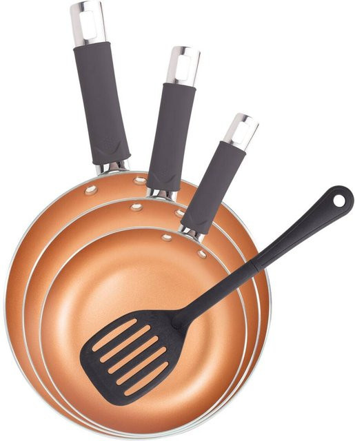 SAN IGNACIO Pfannenset BROTO REECO aus Aluminium in Orange, 3-teilig - Bild 1