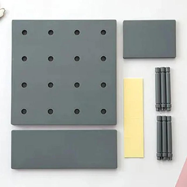 Binchi Outdoor Product Wandregal aus Kunststoff in Grau für Küche und Schlafzimmer - Bild 1