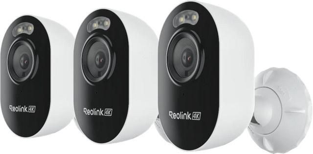 Reolink Lumus E450 Wi-Fi Überwachungskamera im 3er-Pack, Weiß - Bild 1