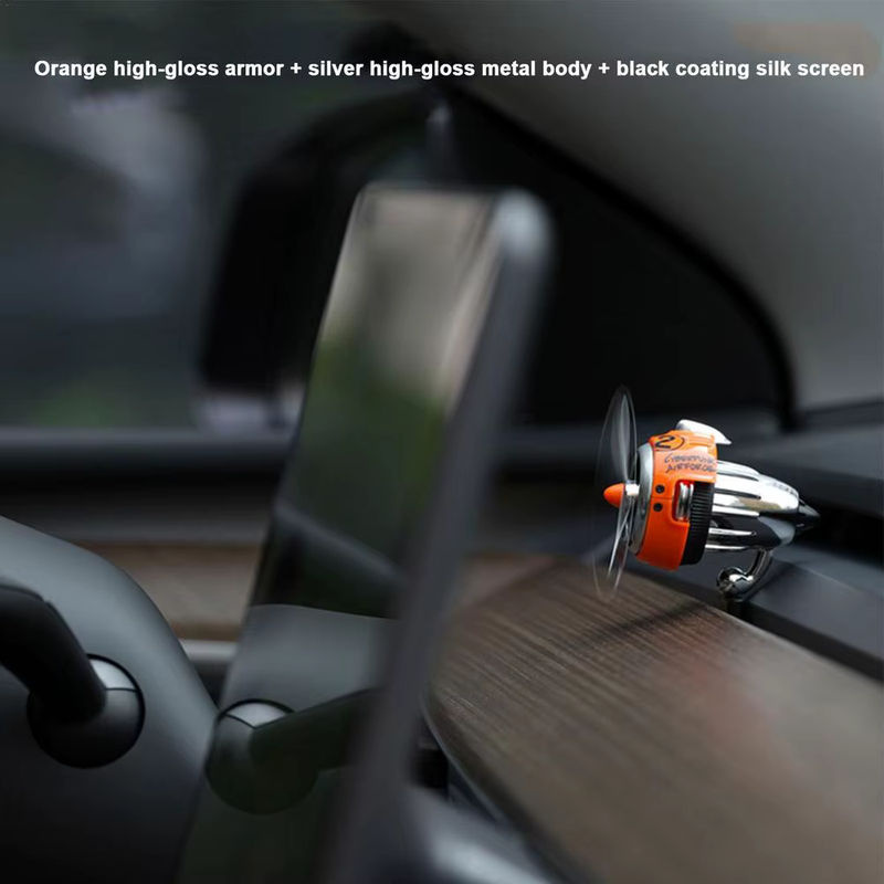 YESPLEASE Auto Duft Diffusor für Tesla Modell 3 und Modell Y mit rotierenden Propellern in Orange - Bild 2