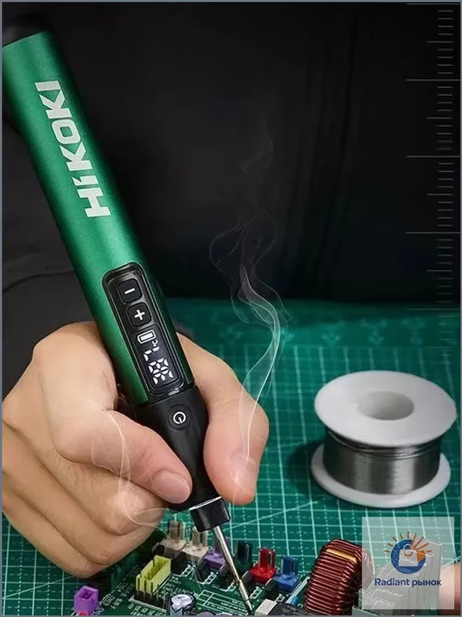 HiKOKI ESR4DA3 Akku-Lötkolben in Grün mit 3000mAh und einstellbarer Temperatur von 200-450°C - Bild 5
