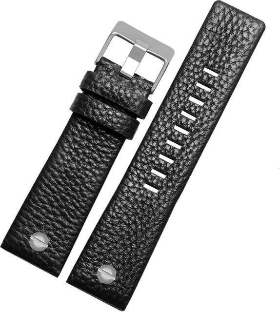 Uhrenarmband Leder, Schwarz, Unisex - Bild 1