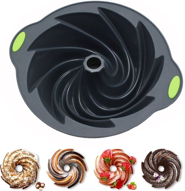 Antihaftbeschichtete Silikon-Kuchenform von zxyouping, runde 3D-Backform für dein Backwerkzeug - Bild 1