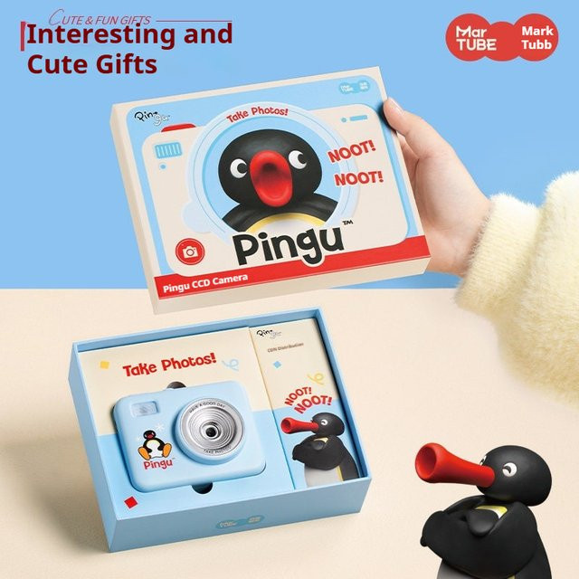 Martube Pingu CCD-Kamera, Fotografie-Spielzeugkamera, Blau - Bild 1